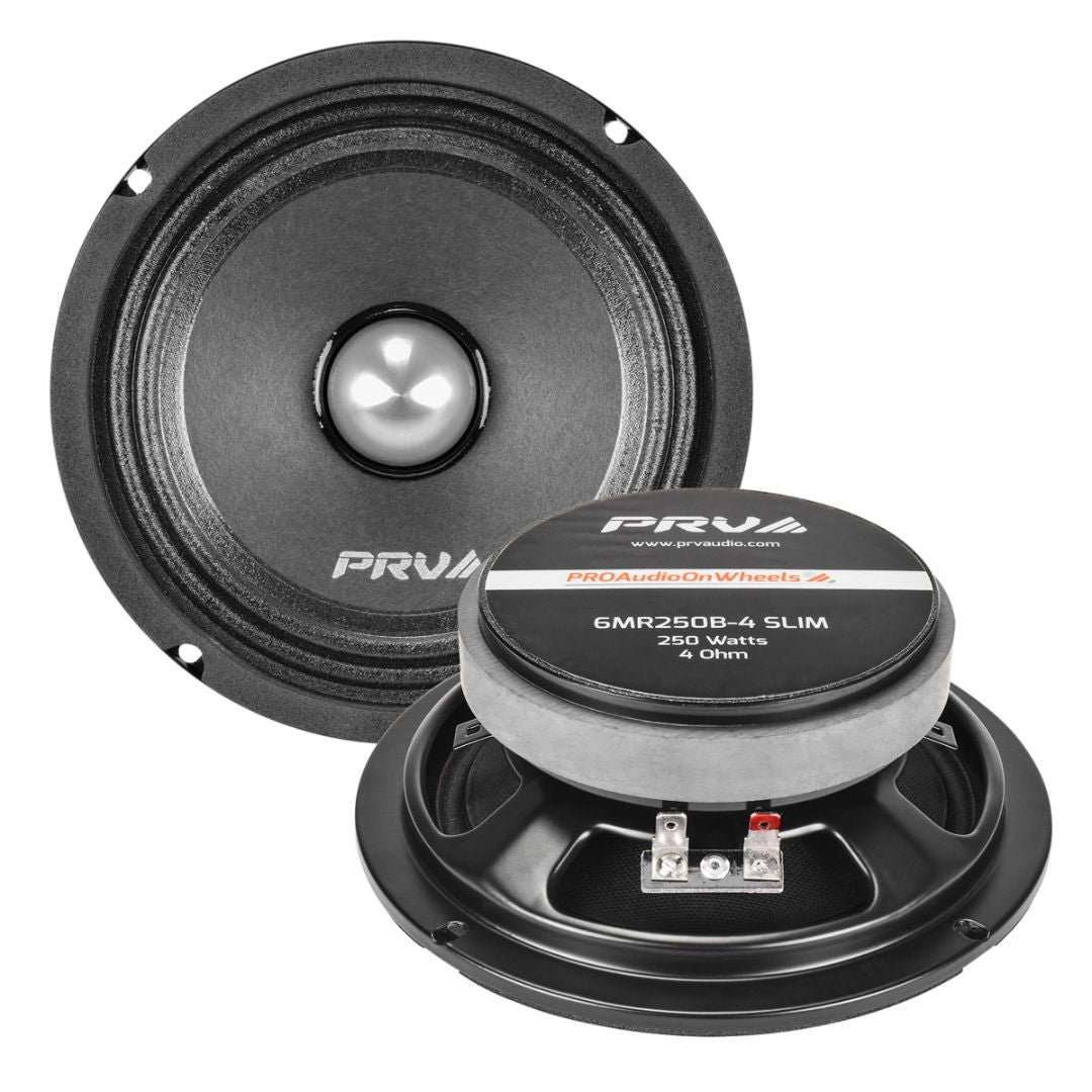 PRV Audio 6MR250B-4 SLIM | Parlante Profesional Medio-Bajo Tipo Bala 6″ 4Ω 125W RMS