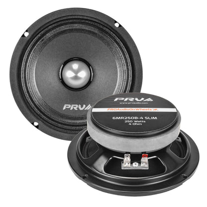 PRV Audio 6MR250B-4 SLIM | Parlante Profesional Medio-Bajo Tipo Bala 6″ 4Ω 125W RMS