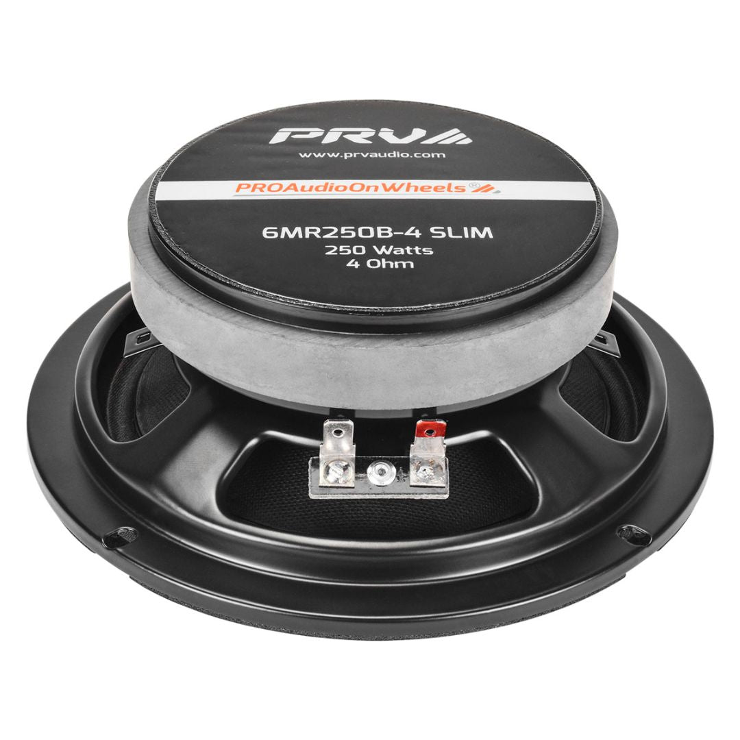 PRV Audio 6MR250B-4 SLIM | Parlante Profesional Medio-Bajo Tipo Bala 6″ 4Ω 125W RMS
