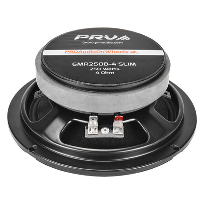PRV Audio 6MR250B-4 SLIM | Parlante Profesional Medio-Bajo Tipo Bala 6″ 4Ω 125W RMS