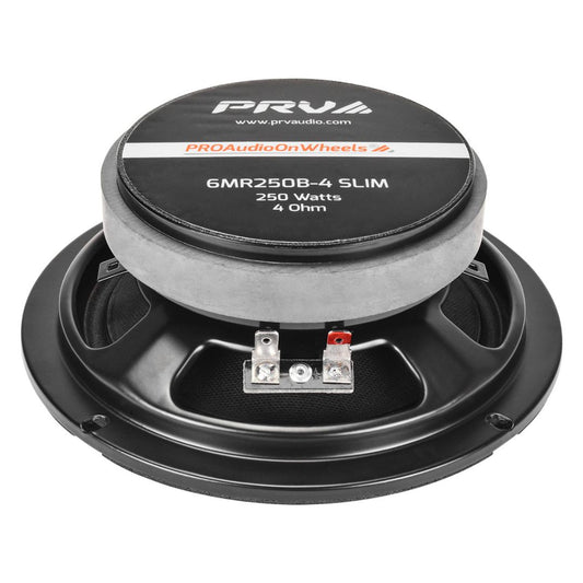 PRV Audio 6MR250B-4 SLIM | Parlante Profesional Medio-Bajo Tipo Bala 6″ 4Ω 125W RMS