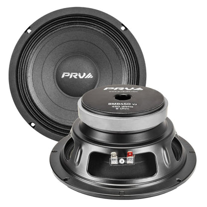 PRV Audio 8MB450-4 v2 | Parlante Profesional Mid-Bass 8″ 4Ω 225W RMS