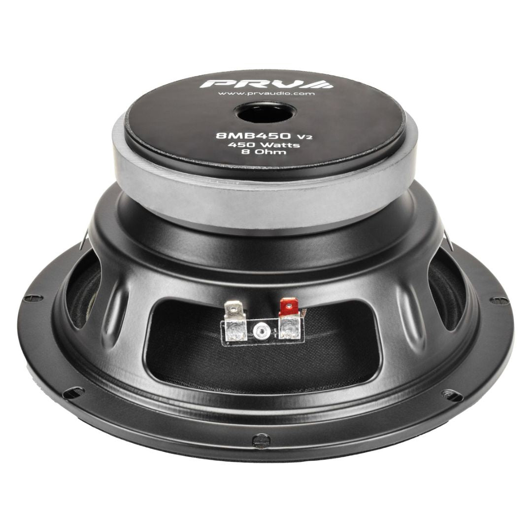PRV Audio 8MB450-4 v2 | Parlante Profesional Mid-Bass 8″ 4Ω 225W RMS