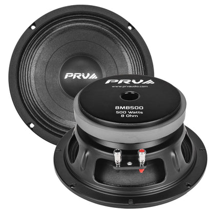 PRV Audio 8MB500 | Parlante Profesional Mid-Bass 8″ 8Ω 500W RMS