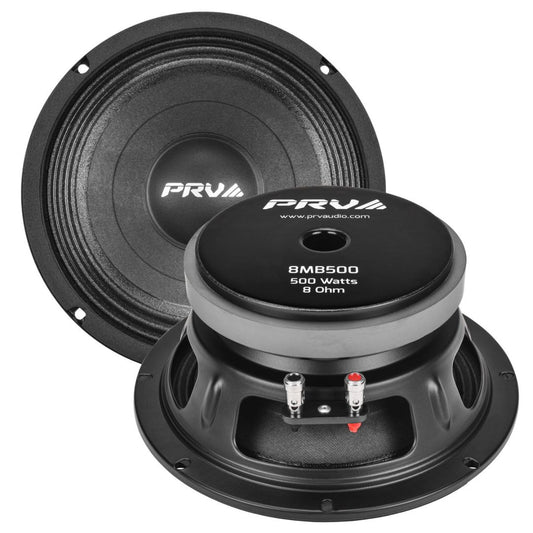 PRV Audio 8MB500 | Parlante Profesional Mid-Bass 8″ 8Ω 500W RMS