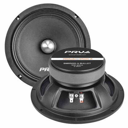 PRV Audio 8MR500-4 Bullet | Parlante Profesional de Medio Rango 8″ 4Ω 500W