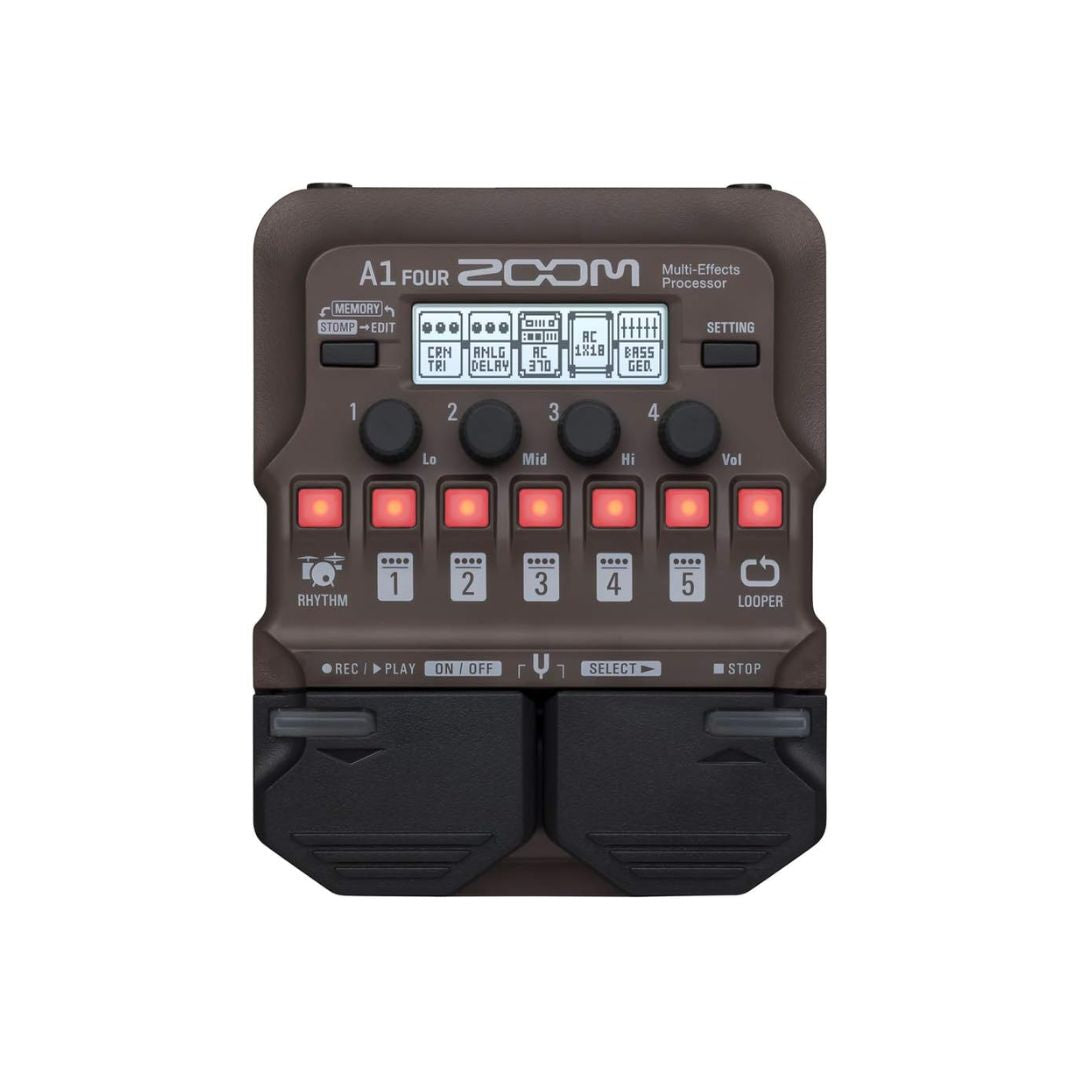 ZOOM A1 FOUR | Procesador Multiefectos para Instrumentos Acústicos y de Viento