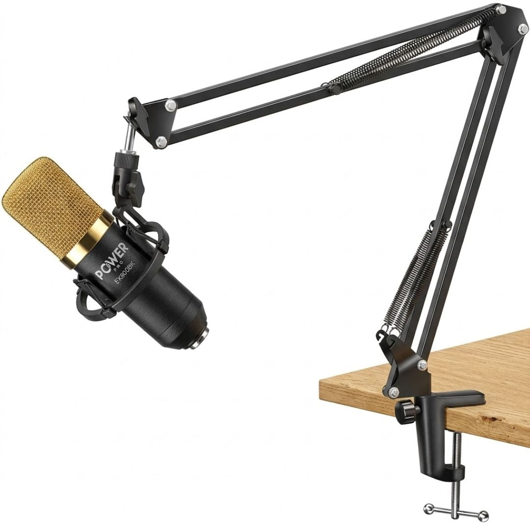 POWER PRO ACCE182 | Brazo de Mesa Articulado para Micrófono 1m