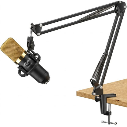 POWER PRO ACCE182 | Brazo de Mesa Articulado para Micrófono 1m