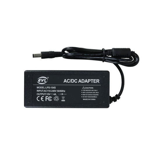 EVL AD-154S | Adaptador AC/DC Inteligente Fijo 15V – 4A (Plug 2.5 mm)
