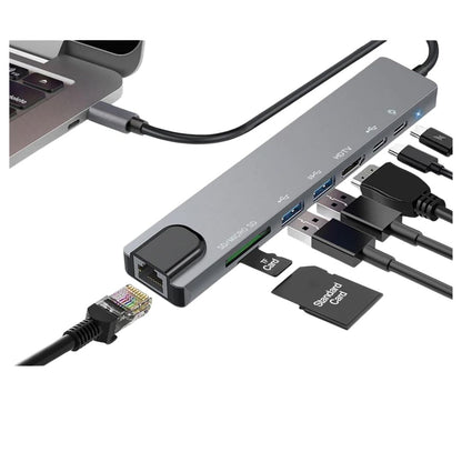 EVL AD-HUBC4 | CONCENTRADOR HUB TIPO C 8 EN 1