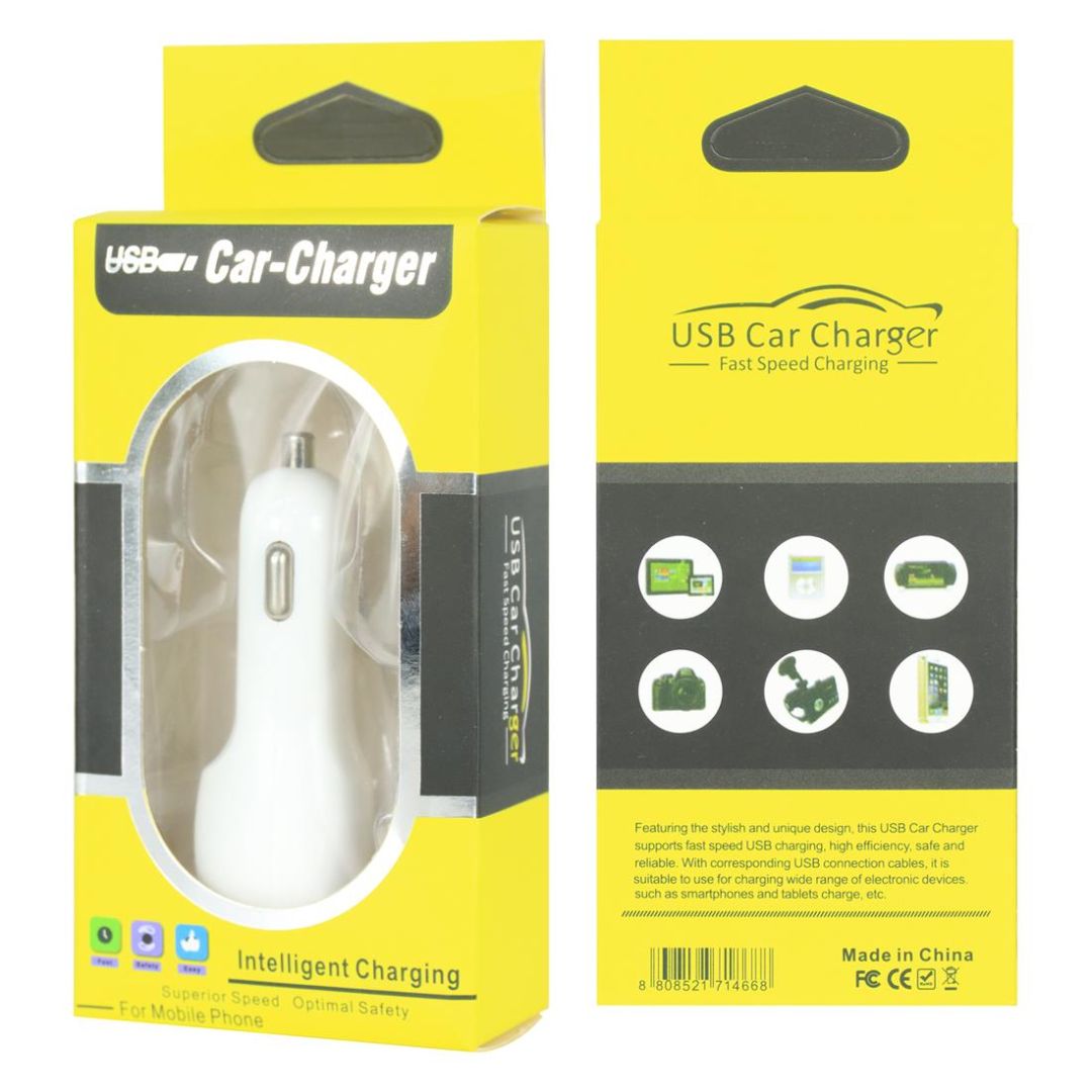 UNIVERSAL ADC-IPUC04 | Adaptador AC/DC Inteligente para Auto 5V – 2.1A (Doble USB)