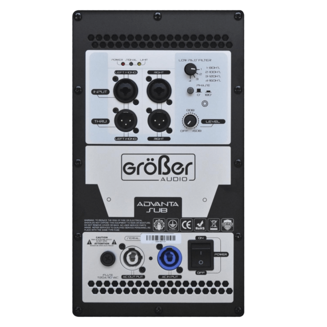 Grober ADVANTA2000 SUB | Subwoofer Activo 18’’ 2000W