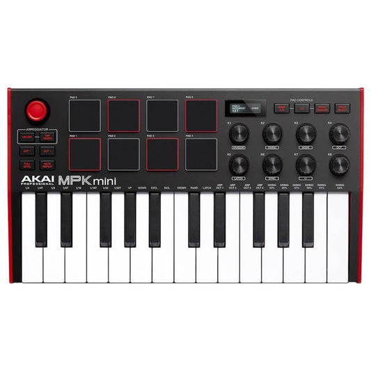 AKAI MPK Mini MK3 | Controlador MIDI USB de 25 Teclas con Pads MPC