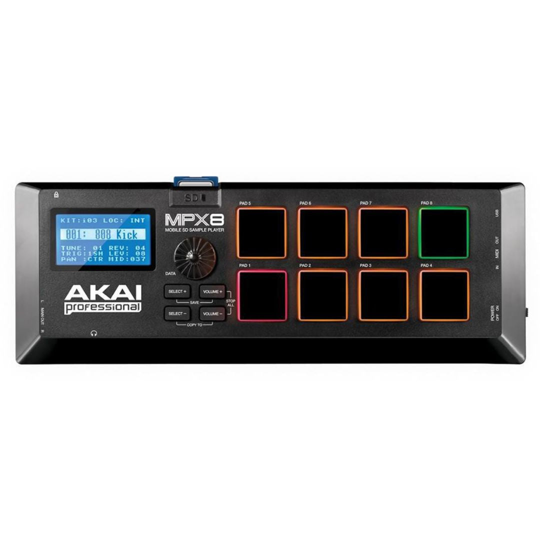 AKAI MPX8 | Sample Pad Profesional con 8 Pads Sensibles y USB/MIDI