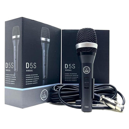 AKG D5S | Micrófono Dinámico Profesional Supercardioide con Interruptor