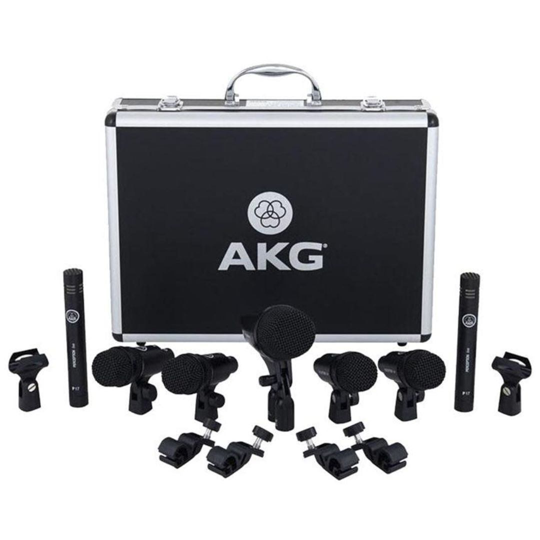 AKG Drum Set Session I | Kit Profesional de 7 Micrófonos para Batería