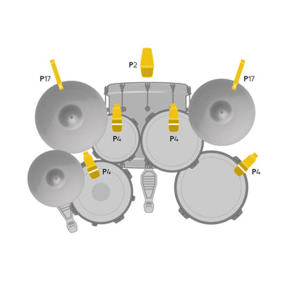 AKG Drum Set Session I | Kit Profesional de 7 Micrófonos para Batería