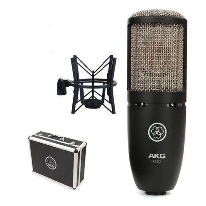 AKG Perception P220 | Micrófono de Condensador Profesional de Diafragma Grande