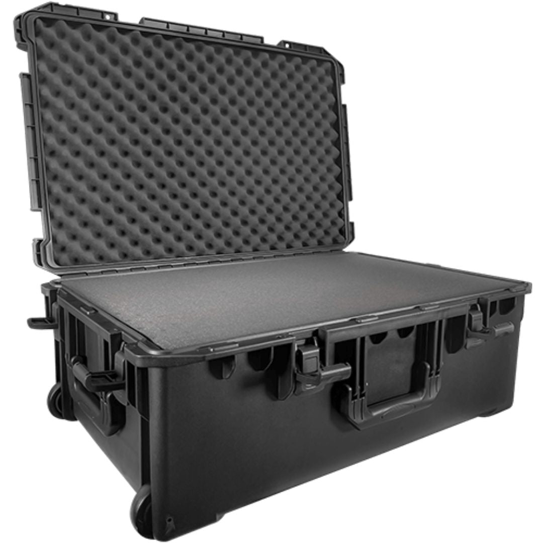 Audio Master AM-6005 | Maleta Plástica Tipo Pelican con Ruedas y Agarradera