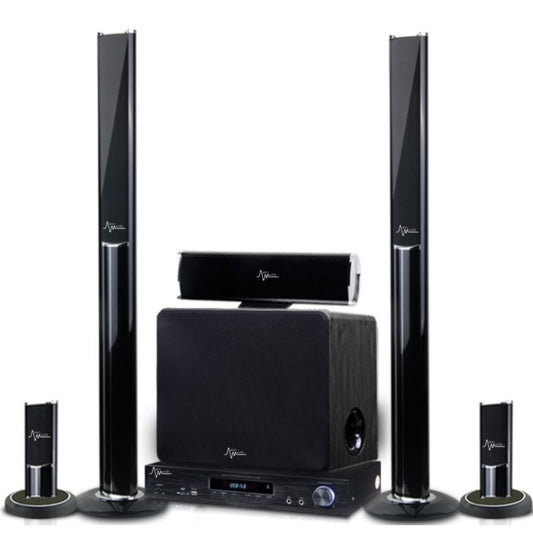 Audio Master AM-909 | Home Theater 5.1 con Bluetooth, USB, SD y FM