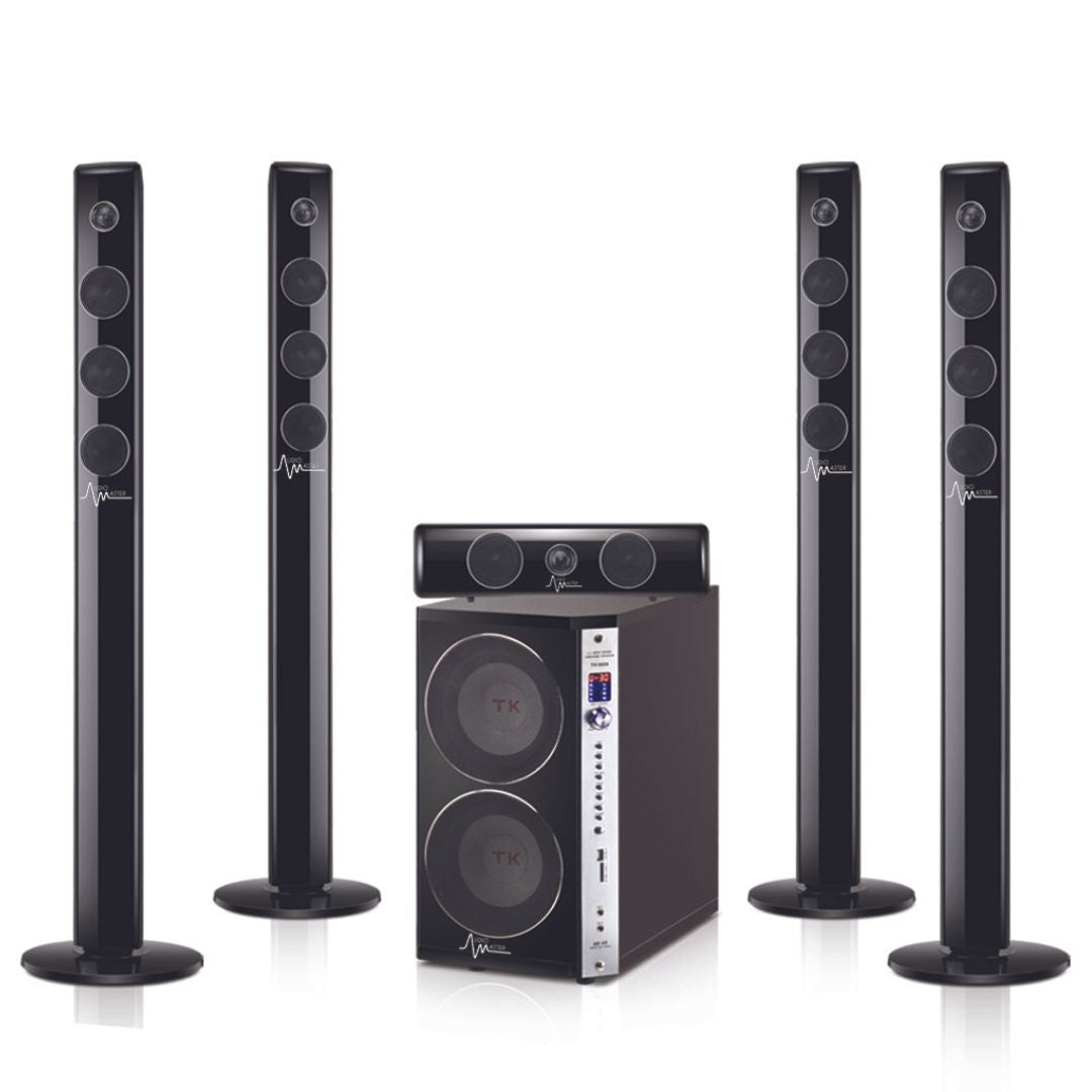 Audio Master AM-9608 | Home Theater 5.1 con Bluetooth, USB y FM