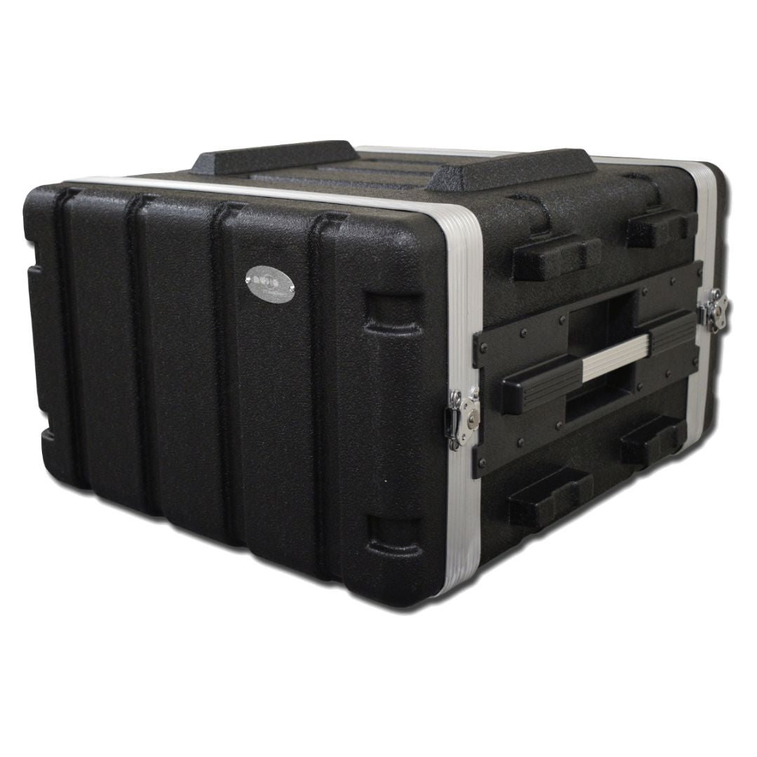 Audio Master AM-ABS-6U | Rack de ABS 6U con Manija, Ruedas y Puertas Desmontables