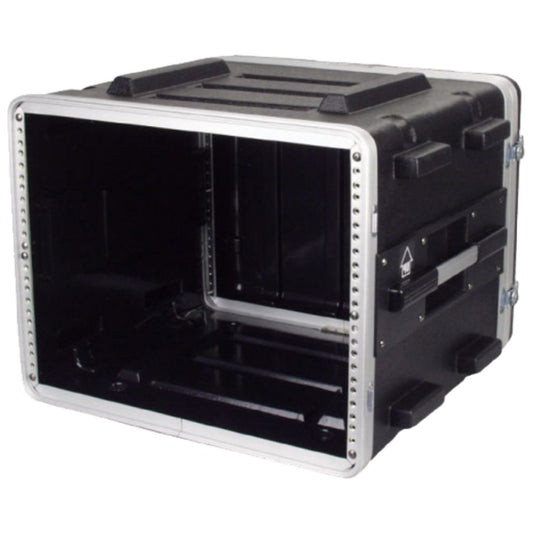 Audio Master AM-ABS-8U | Rack de ABS 8U con Manija, Ruedas y Puertas Desmontables