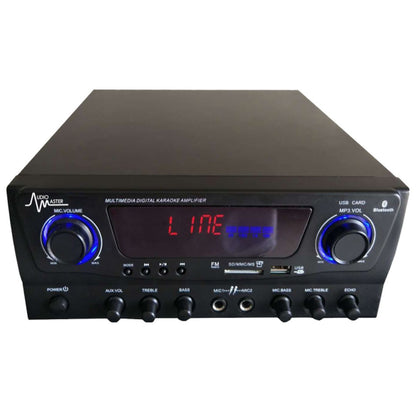 Audio Master AM-MA-80 | Mezclador Compacto Amplificado 80W con USB / SD / FM / Bluetooth