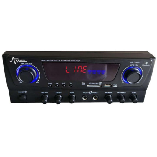 Audio Master AM-MA-80 | Mezclador Compacto Amplificado 80W con USB / SD / FM / Bluetooth
