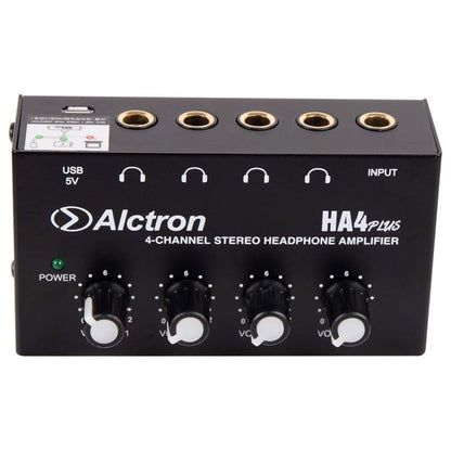 AMP7 Alctron HA4 PLUS | Mini Amplificador de Audífonos 4 Canales USB