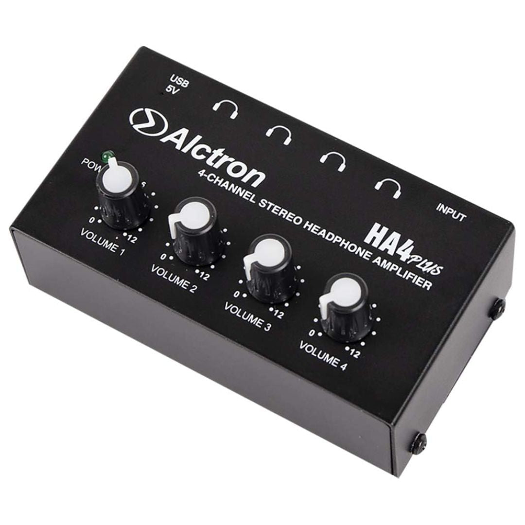 AMP7 Alctron HA4 PLUS | Mini Amplificador de Audífonos 4 Canales USB