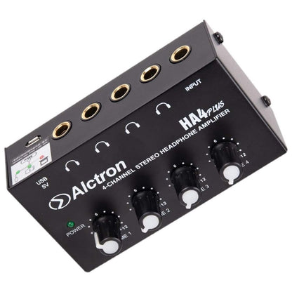 AMP7 Alctron HA4 PLUS | Mini Amplificador de Audífonos 4 Canales USB
