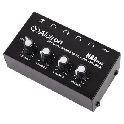 AMP7 Alctron HA4 PLUS | Mini Amplificador de Audífonos 4 Canales USB