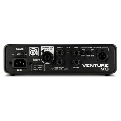 AMPEG VENTURE V3 | Cabezal de Bajo Profesional Compacto