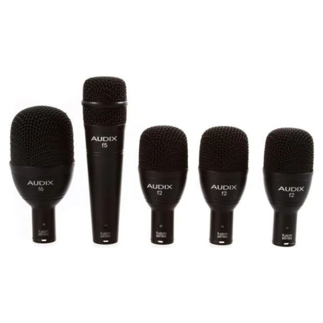AUDIX FP5 | Kit Profesional de Micrófonos para Batería (5 Piezas) con Estuche de Aluminio