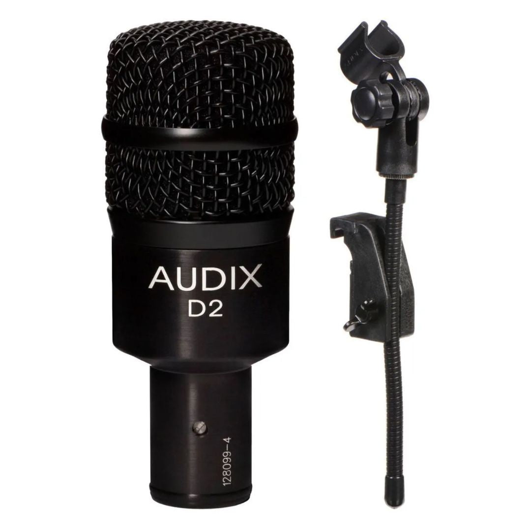 AUDIX D2 | Micrófono Profesional Dinámico Hipercardioide para Batería e Instrumentos