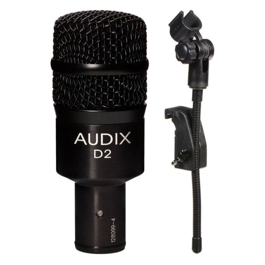 AUDIX D2 | Micrófono Profesional Dinámico Hipercardioide para Batería e Instrumentos