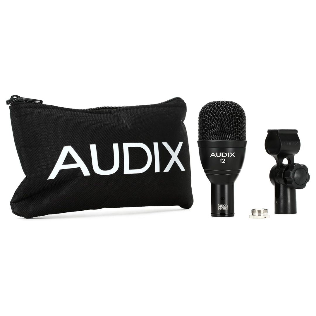 AUDIX f2 | Micrófono Profesional Dinámico Hipercardioide para Batería e Instrumentos