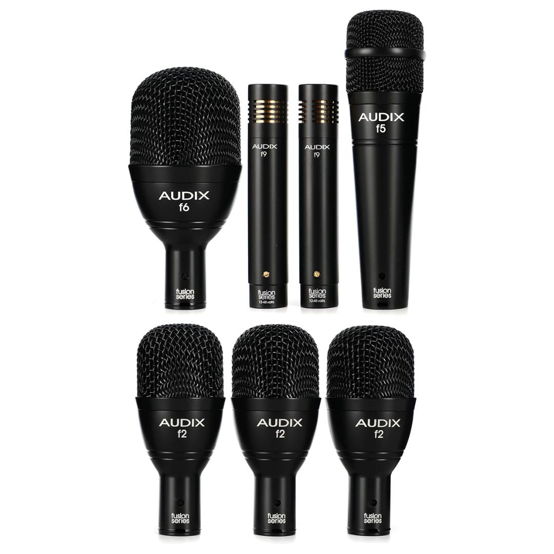 AUDIX FP7 | Kit de Micrófonos para Batería (7 Piezas) con Soportes y Estuche de Aluminio