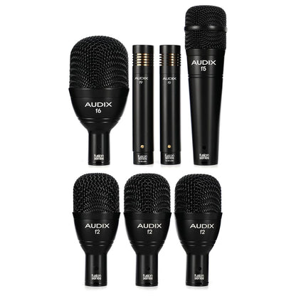 AUDIX FP7 | Kit de Micrófonos para Batería (7 Piezas) con Soportes y Estuche de Aluminio