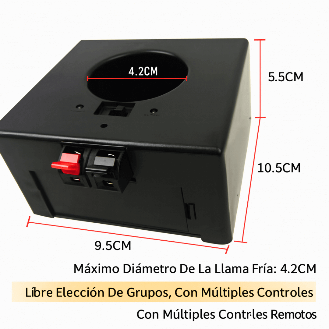 Kit de 4 Activadores de Pirotecnia Fría Power Pro | Incluye Maleta de Aluminio
