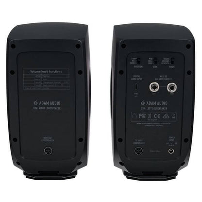 ADAM Audio D3V Black Par | Monitores Activos de Estudio USB-C 3.5”