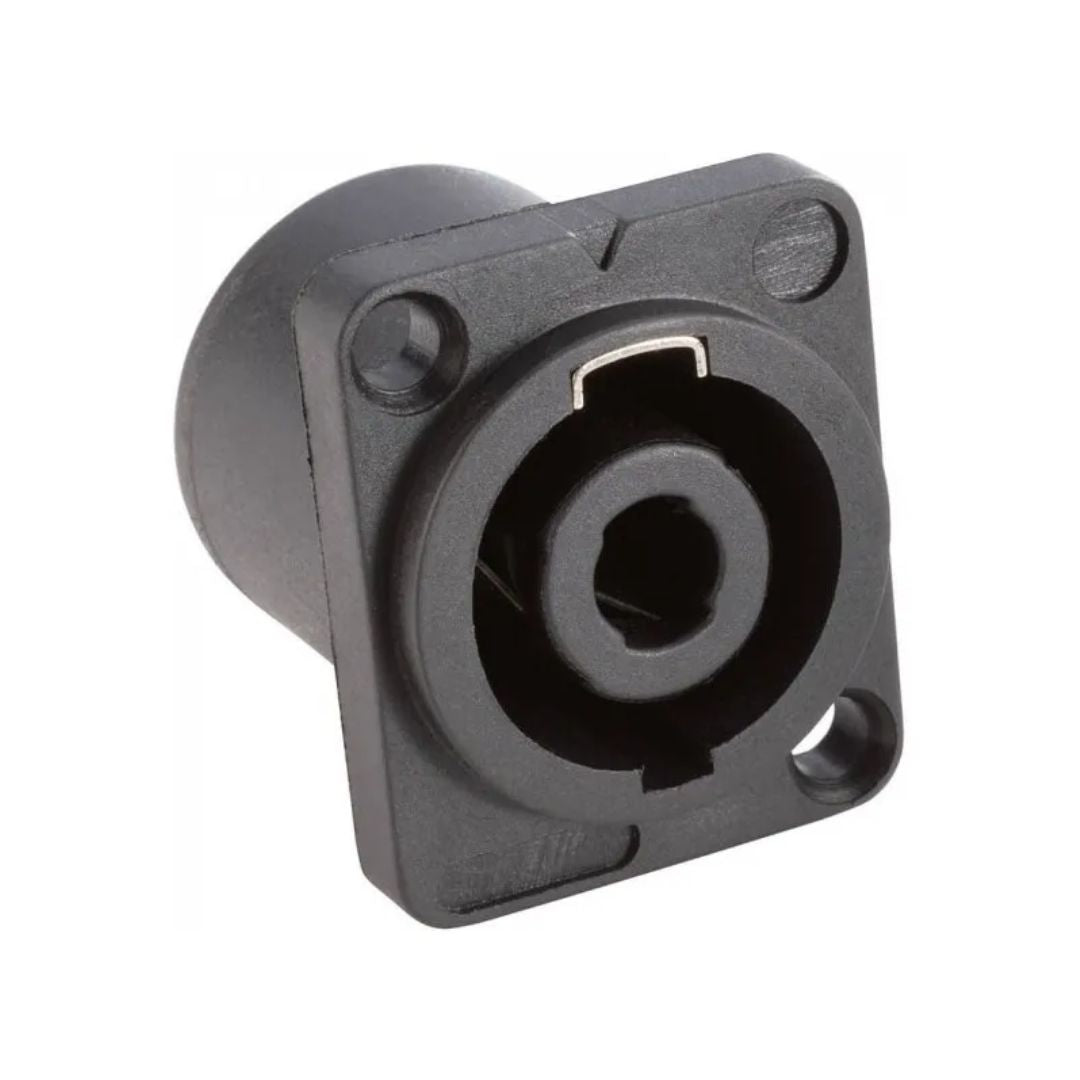 Adam Hall 7876 | Conector Speakon Hembra de Chasis 4 Pines (Plástico)