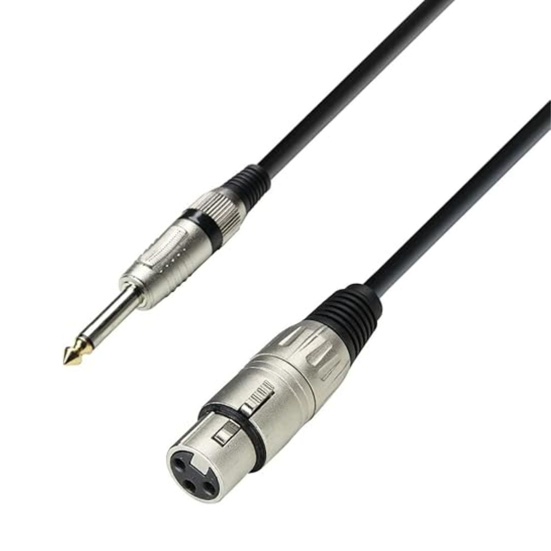 Adam Hall K3MFP0600 | Cable Micrófono XLR Canon Hembra a Plug 6.3 mm – 6 m