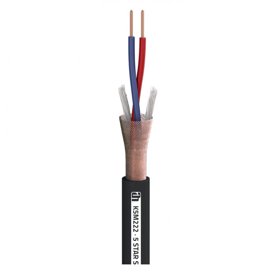 Adam Hall K5M222 | Cable de Micrófono Profesional OFC 5 Estrellas – 100 m