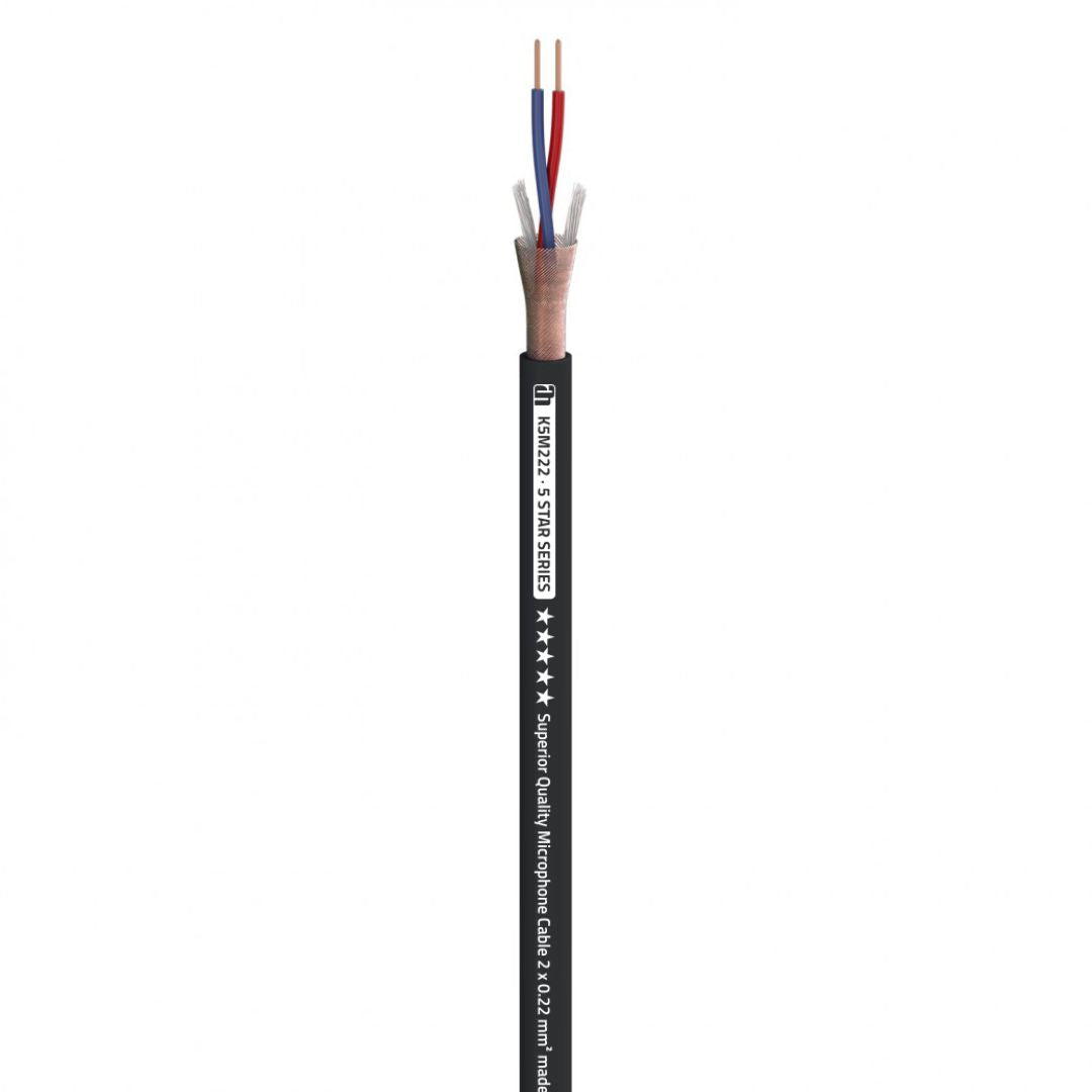 Adam Hall K5M222 | Cable de Micrófono Profesional OFC 5 Estrellas – 100 m