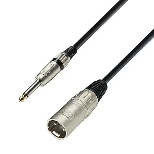 Adam Hall K3MMP0300 | Cable Micrófono XLR Canon Macho a Plug 6.3 mm – 3 m