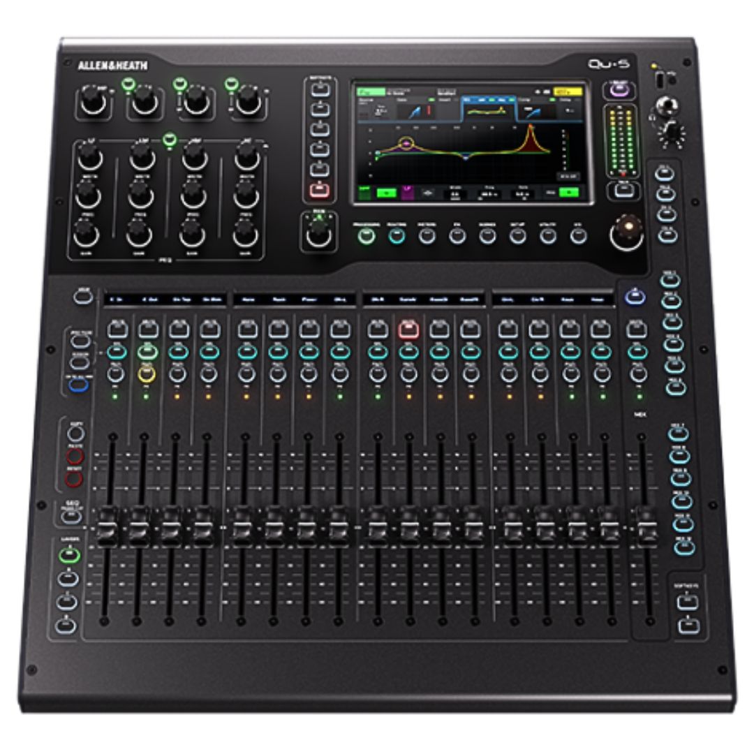 Allen & Heath Qu-5 / 12X | Consola Digital Profesional 38 In / 24 Out 96kHz