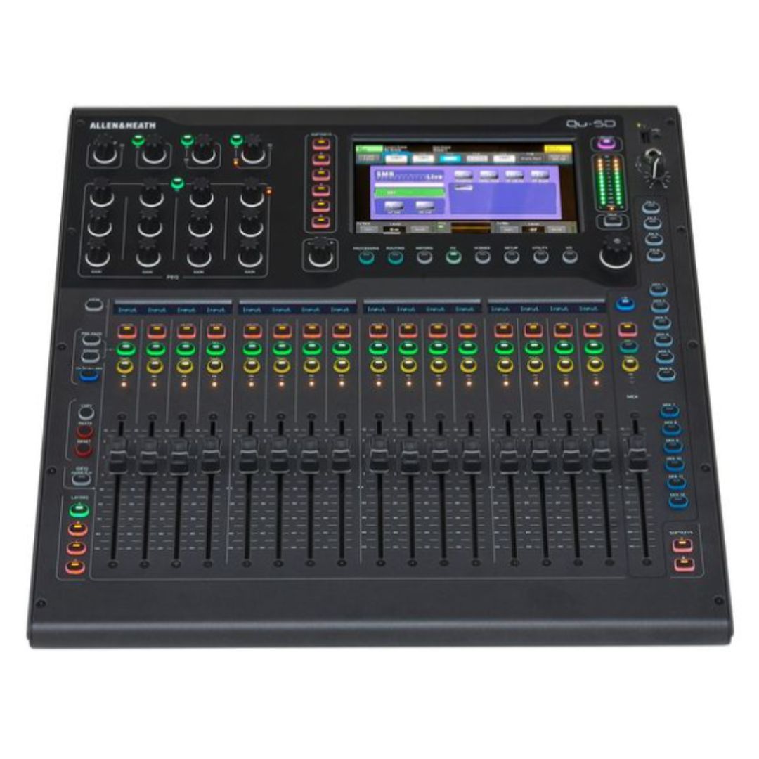 Allen & Heath Qu-5D / 12X | Consola Digital Profesional 38 In / 24 Out 96kHz con Dante